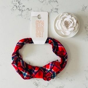 Gymboree red plaid baby’s Headband
